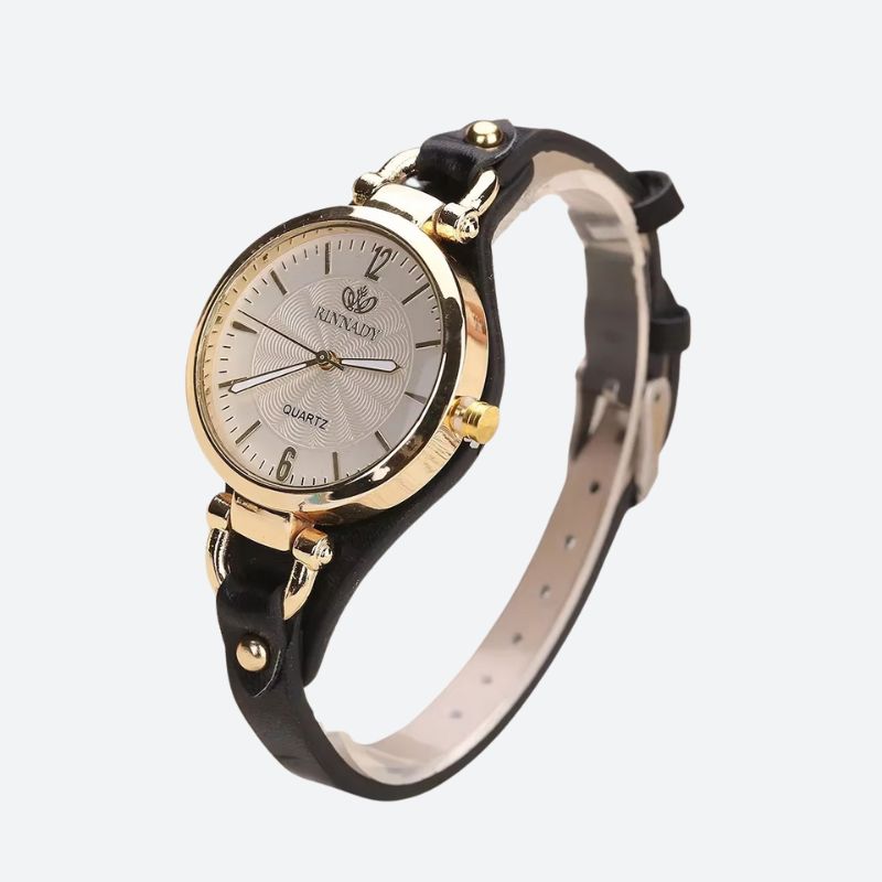 mały damski zegarek vintage - Czarny - Montre Vintage Femme