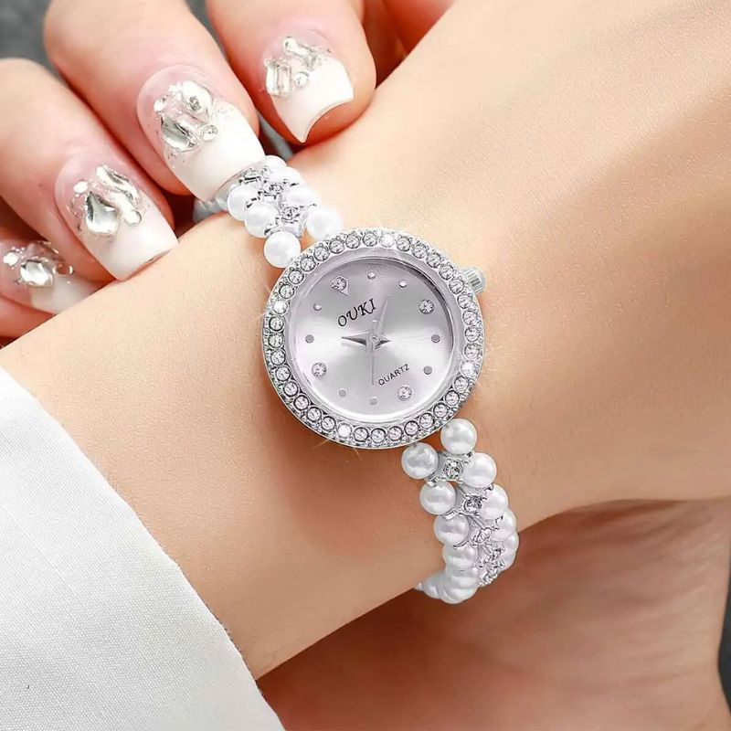 Montre Vintage Femme Bracelet En Perle - Montre Vintage Femme