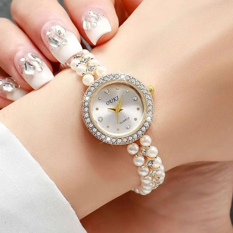 Montre Vintage Femme Bracelet En Perle - Montre Vintage Femme