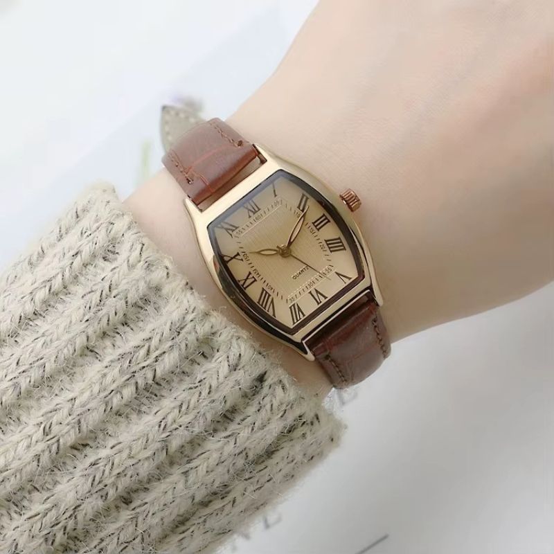 Montre vintage femme Étanche Tonneau - Montre Vintage Femme