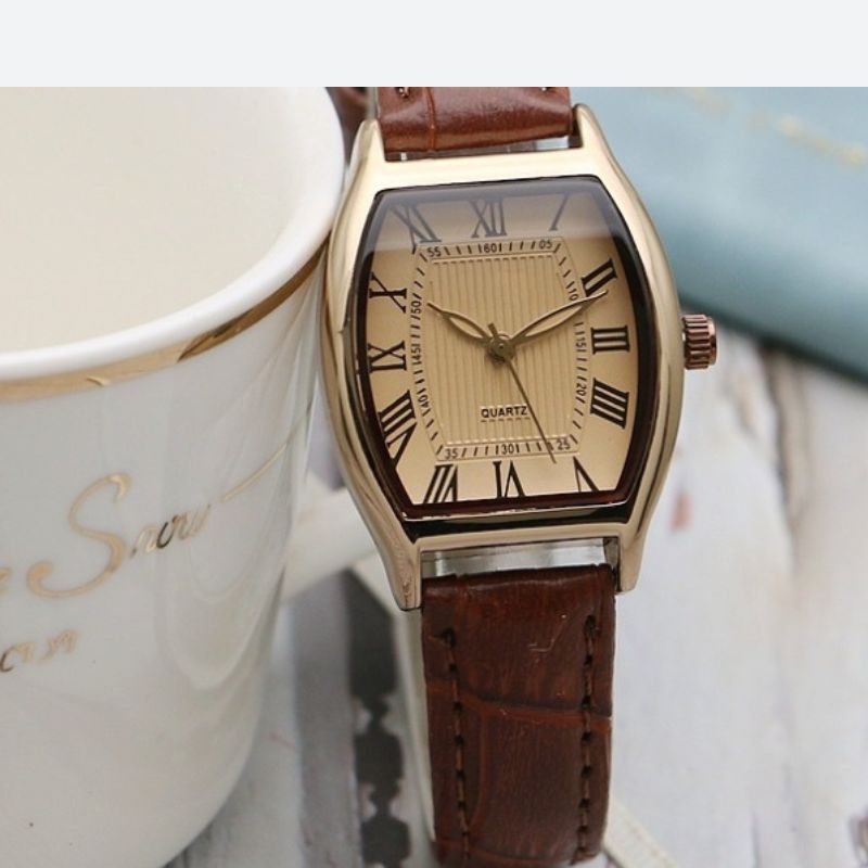 Montre vintage femme Étanche Tonneau - Montre Vintage Femme