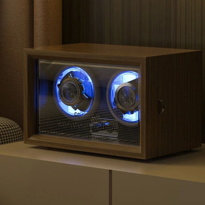 Remontoir automatique Bois et LED - Remontoir Montre Automatique