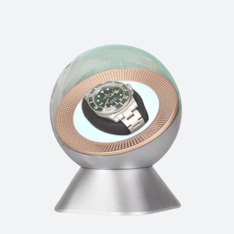 Remontoir automatique Pile et USB - Argenté - Remontoir Montre Automatique