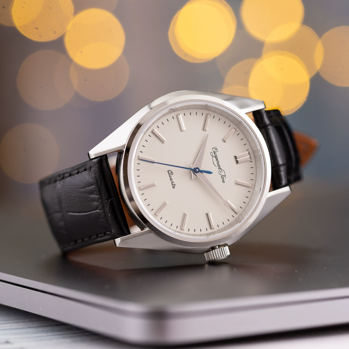 zegarek męski vintage - Czarny - Montre Vintage Homme