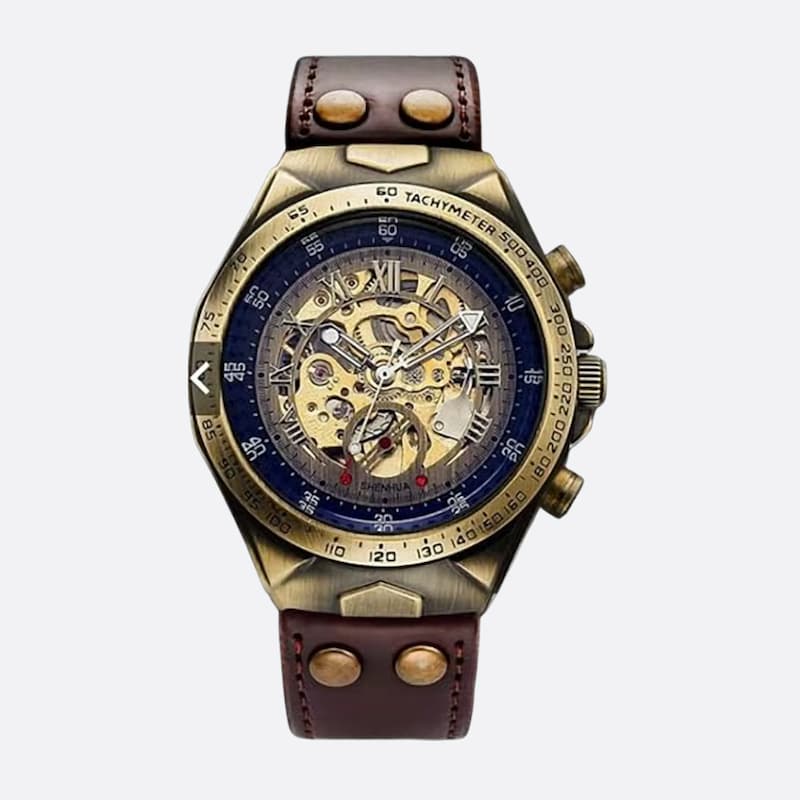 zegarek szkieletowy męski - Montre Squelette Homme